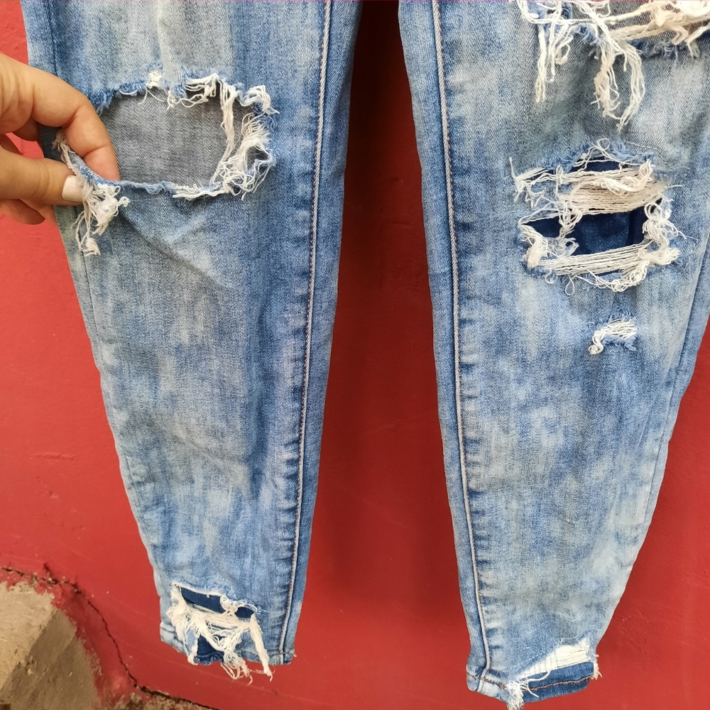 AEO American Eagle Curvy Hi Rise Jegging Distressed Skinny Jeans 6 Regular - Picture 4 of 11